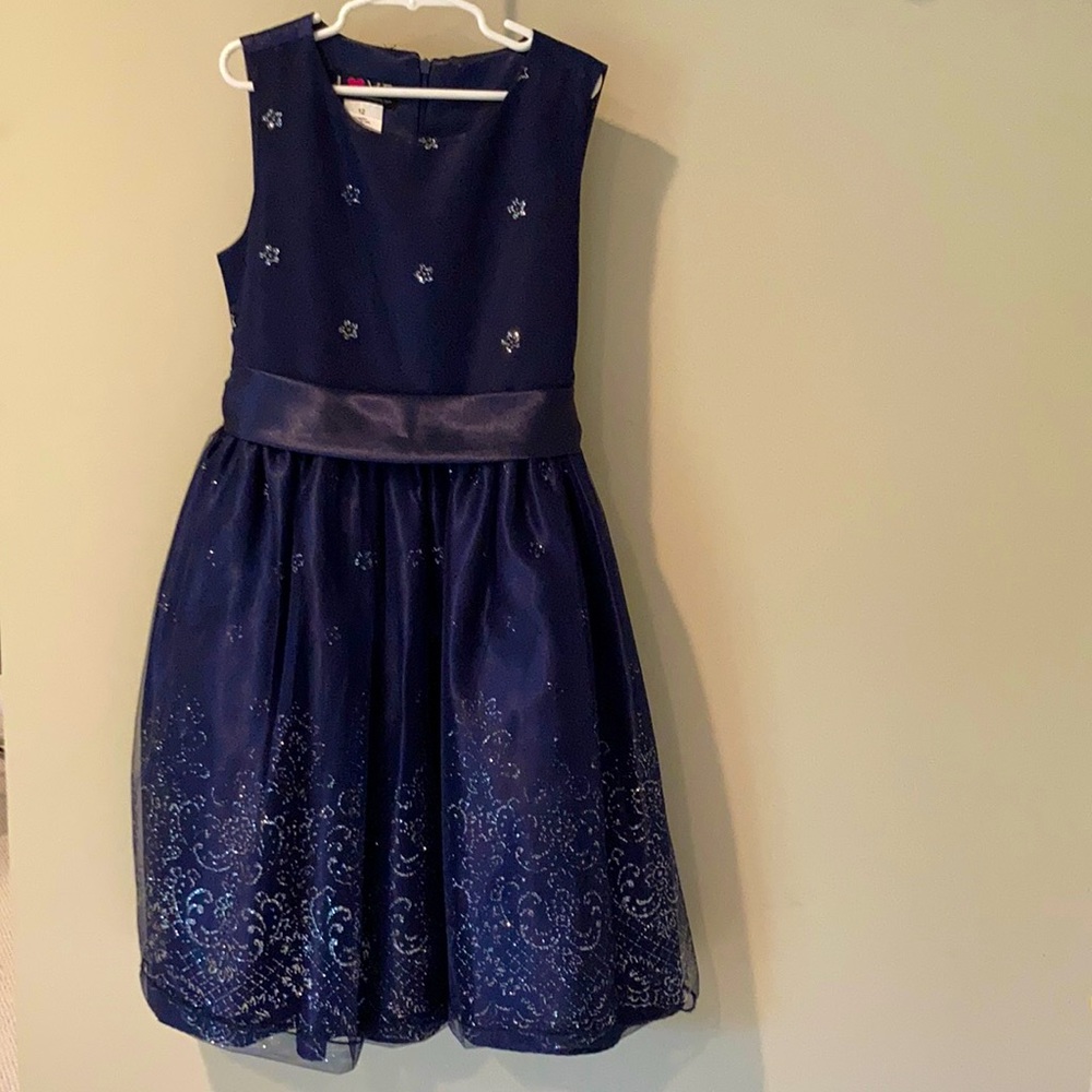 Super cute sparkly blue Love dress!